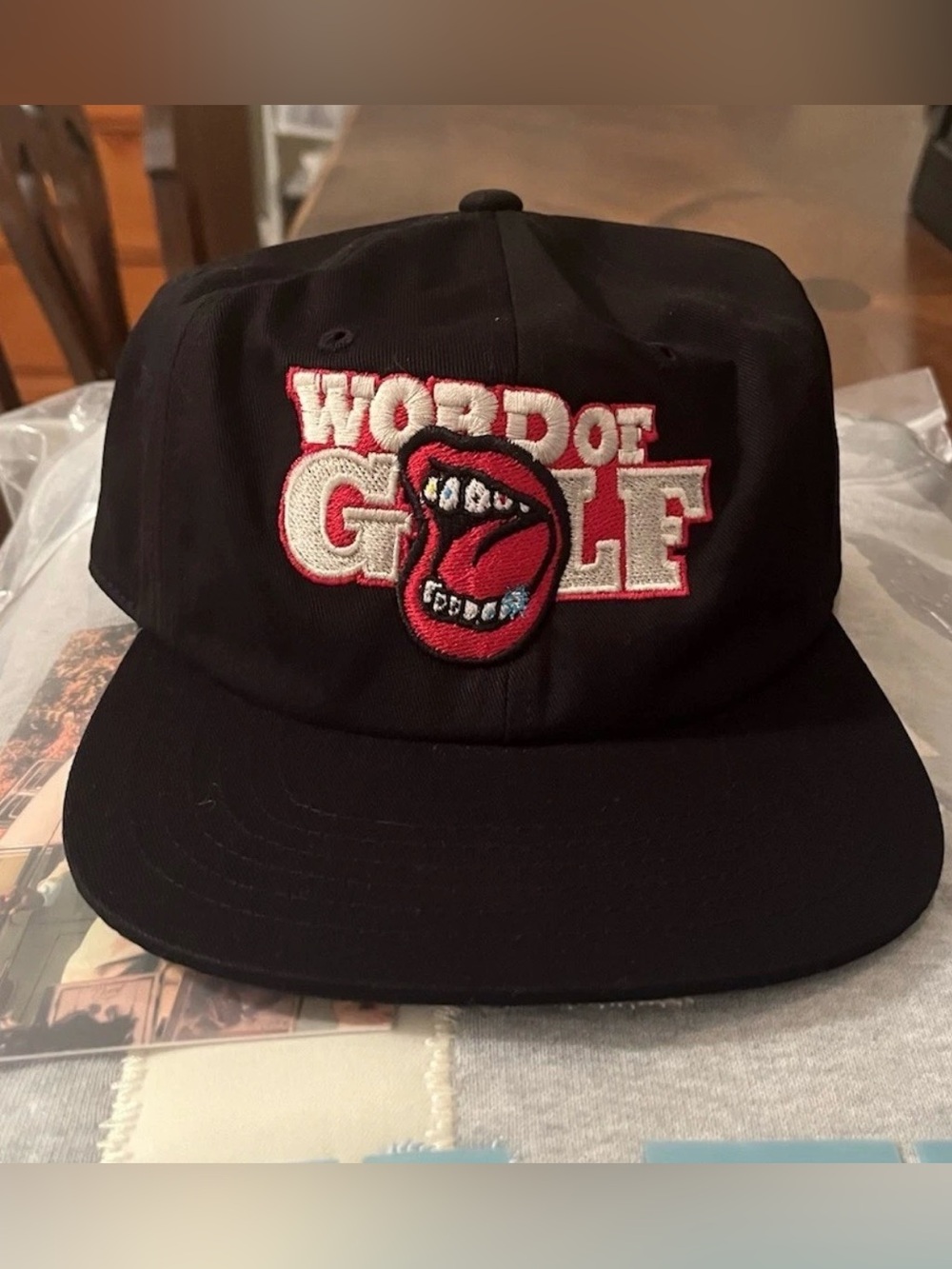 Golf Wang Black 'Word of Golf' Embroidered Snapback